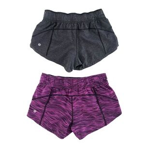 Lululemon Double Time Short (3") Reversible Size 4